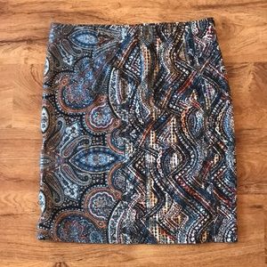 J. Jill Paisley printed skirt size small